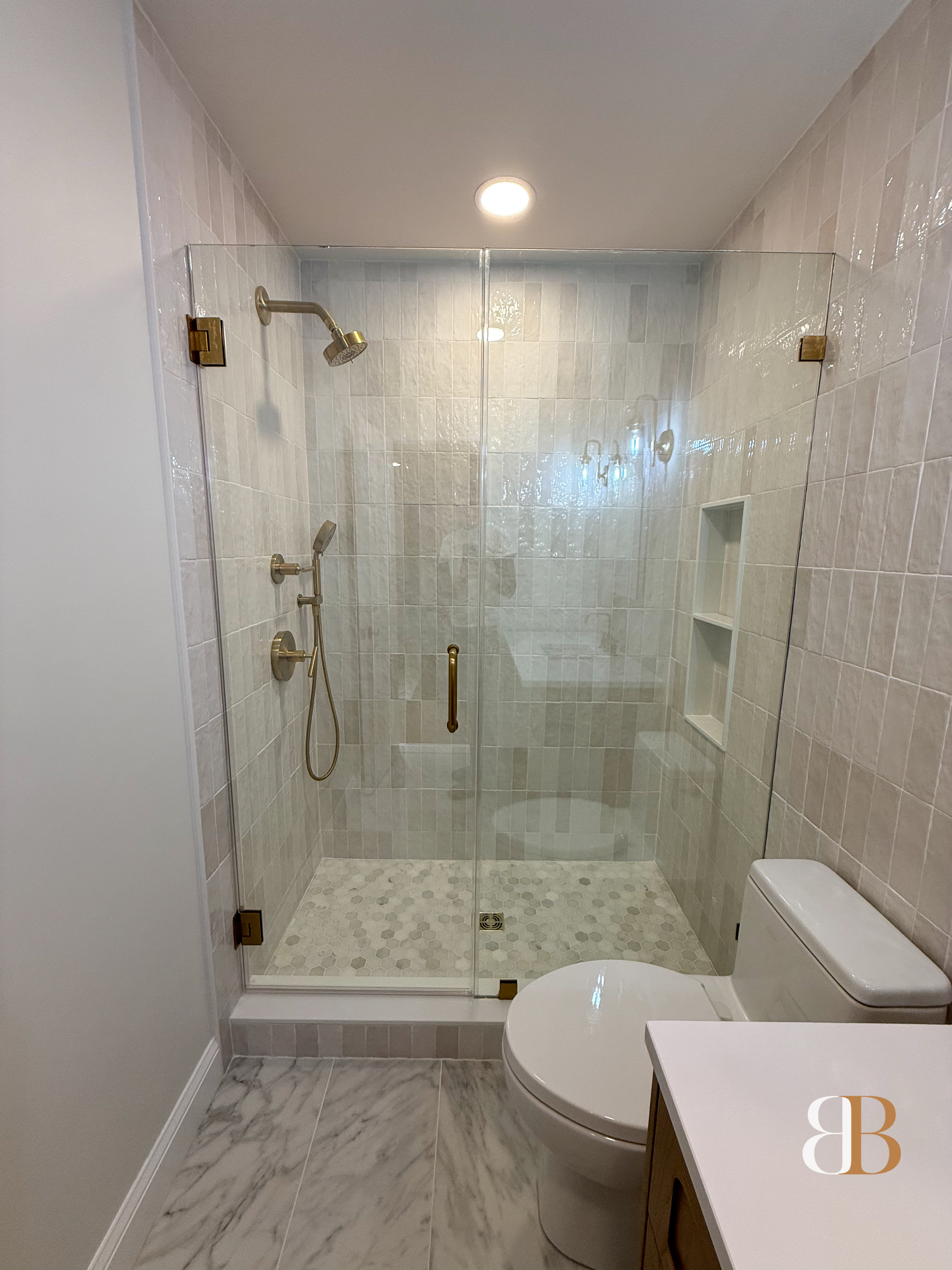 Transitional bathroom remodel in Ambler by B&B Associates Creations — photo 16